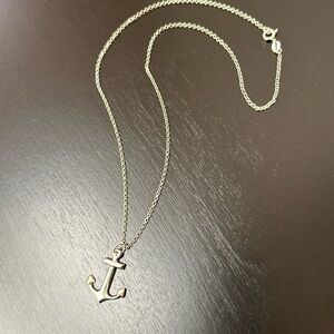 925 Sterling Silver anchor pendant necklace, NEW
